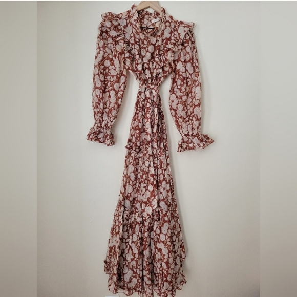 Doen Caramel dress in Red Ambridge Floral, sz s - Picture 6 of 15